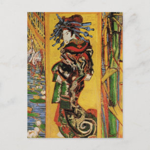 Japans hoesan Oiran door Vincent van Gogh Briefkaart