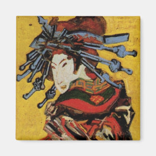 Japans hoesan Oiran door Vincent van Gogh Magneet