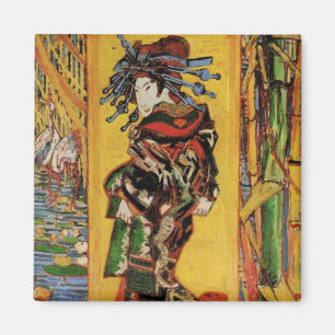 Japans hoesan Oiran door Vincent van Gogh Magneet