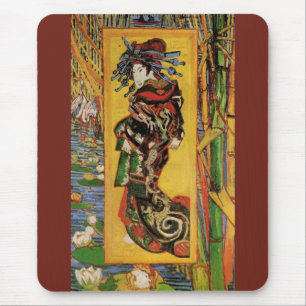 Japans hoesan Oiran door Vincent van Gogh Muismat