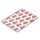 Japans Hondenras kerststerren Notitieboek (Linkerzijde)