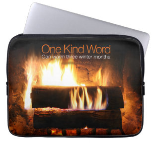 Japans Inspirerend spreekwoord "vriendelijkheid" Laptop Sleeve