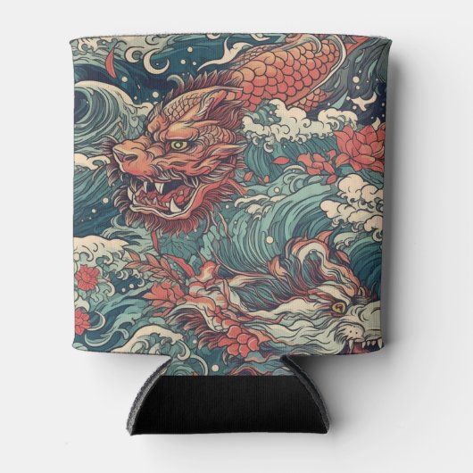 Japans Irezumi Tattoo Koelbox Blikjeskoeler (Voorkant)