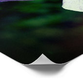 japans iris bloem ontvouwen spiegel Abstract Poster (Hoek)