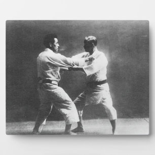Japans Judoka Jigoro Kano Kyuzo Mifue Judo Fotoplaat