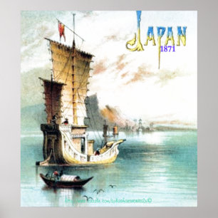 " Japans junk-1871," Poster