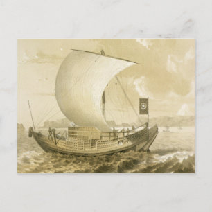 Japans junk, geb. door Sarony & Co., c.1856 (litho Briefkaart