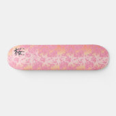Japans Kanji Calligraphy Sakura Skateboard (Horizontaal)
