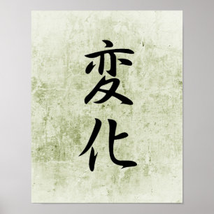 Japans Kanji for Change - Henka Poster