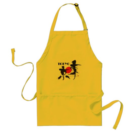 japans Kanji "TOKYO" Apron 2 Standaard Schort (Voorkant)