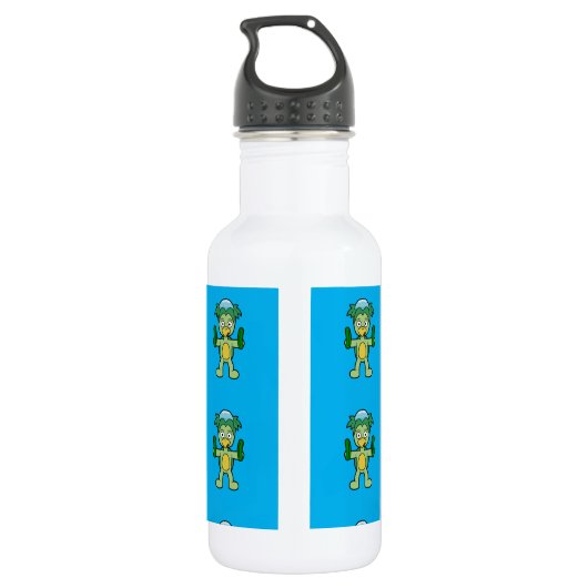 Japans Kappa Yokai Monster Patroon Waterfles (Achterkant)