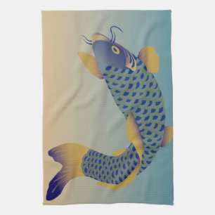 Japans karppatroon theedoek