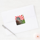 Japans kasteel vierkante sticker (Envelop)