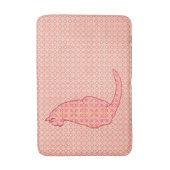 Japans kat - koraal Oranje batik Badmat (Voorkant Verticaal)