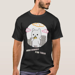 Japans Kat van het Monster Cat Anime Pun Taco Love T-shirt
