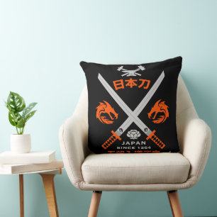 Japans Katana-zwaard Kussen