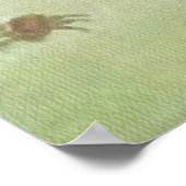 Japans katje met spinachtige Poster afdrukken (Hoek)