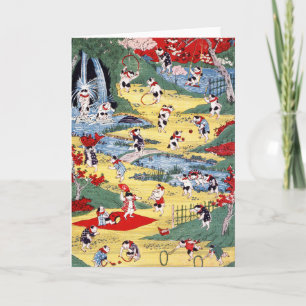Japans Kattenland, Utagawa Kunitoshi Kaart