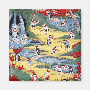 Japans Kattenland, Utagawa Kunitoshi Magneet