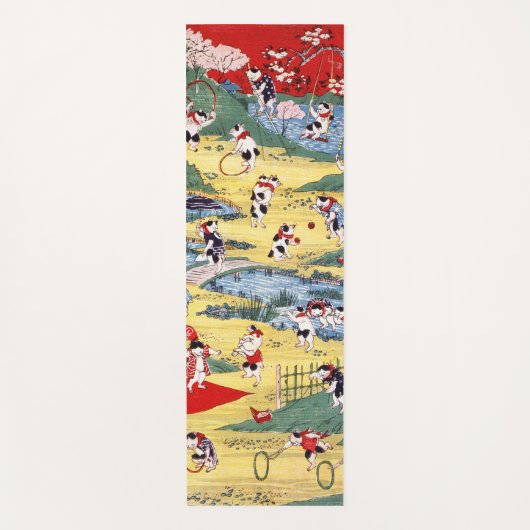 Japans Kattenland, Utagawa Kunitoshi Yogamat (Voorkant)