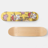 Japans Kawaii Anime Cat Ramen Noodles Skateboard (Horizontaal)
