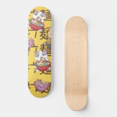 Japans Kawaii Anime Cat Ramen Noodles Skateboard (Voorkant)