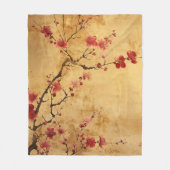  japans kersenbloesem fleece deken (Voorkant)