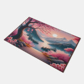 Japans Kersenbloesem Mountain Forest Landschap Deurmat (Schuin)