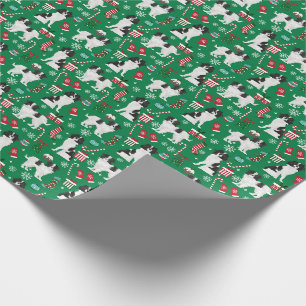Japans kerstfeest met Chin Dog Cadeaupapier