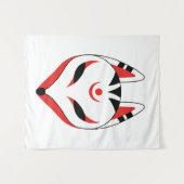 Japans keusune fox-masker wandkleed (Voorkant (horizontaal))