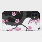 Japans Kimono Black en White Pink Sakura Case-Mate iPhone Case (Achterkant (horizontaal))