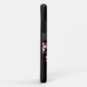 Japans Kimono Black en White Pink Sakura Case-Mate iPhone Case (Achterkant/rechts)