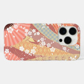 Japans Kimono Bloemenpatroon Case-Mate iPhone Case (Achterkant (horizontaal))