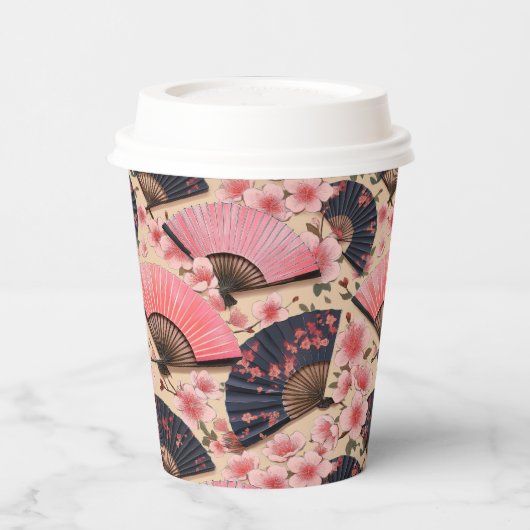 Japans Kimono-patroon Papieren Bekers (Links)
