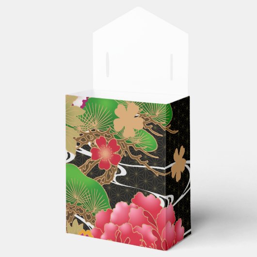 Japans kimono-patroonvak bedankdoosjes (Geopend)