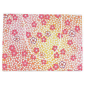 Japans KIMONO textiel, Cherry Blossom Pattern Groot Cadeauzakje (Achterkant)