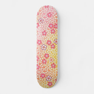 Japans KIMONO textiel, Cherry Blossom Pattern Skateboard