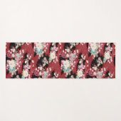 Japans KIMONO textiel, flessenpatroon Yogamat (Voorkant (horizontaal))