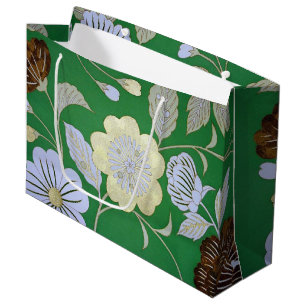 Japans KIMONO textiel, Floral Pattern Groot Cadeauzakje