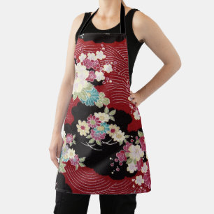 Japans KIMONO textiel, Floral Pattern Schort