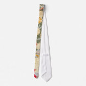 Japans KIMONO textiel, Floral Pattern Stropdas (Achterkant)