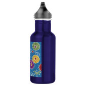 Japans KIMONO textiel, Floral Pattern Waterfles (Rechts)