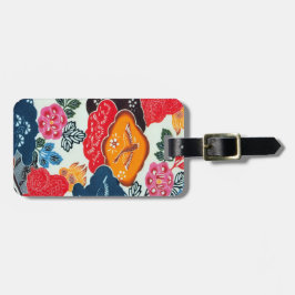 Japans Kimono Textile (Bingata) Bagagelabel