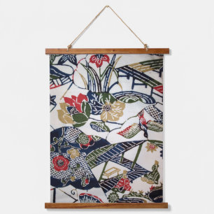  Japans Kimono Textile (Bingata) Hangend Wandkleed
