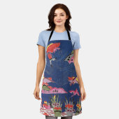  Japans Kimono Textile (Bingata) Schort (Gedragen)