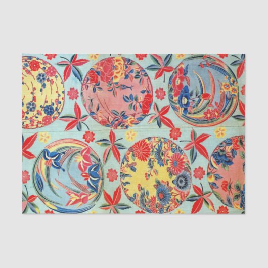  Japans Kimono Textile (Bingata) Tissuepapier (Voorkant)