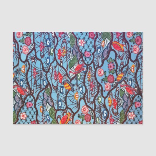  Japans Kimono Textile (Bingata) Tissuepapier (Voorkant)