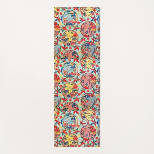  Japans Kimono Textile (Bingata) Yogamat (Voorkant)
