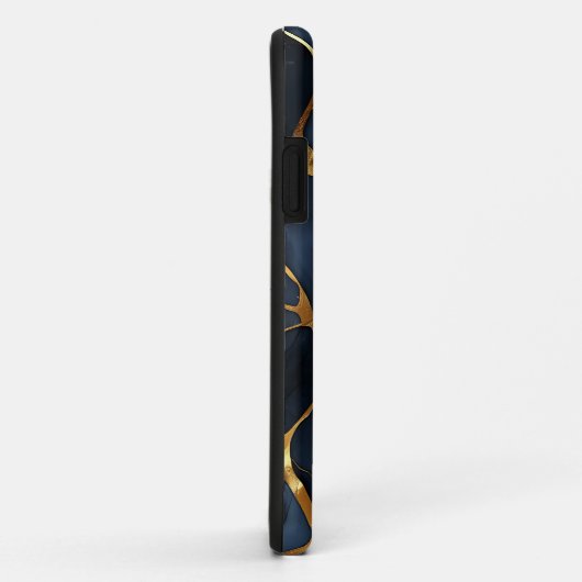 Japans Kintsugi Donkerblauw Case-Mate iPhone Case (Achterkant/rechts)