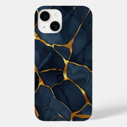 Japans Kintsugi Donkerblauw Case-Mate iPhone 14 Hoesje
